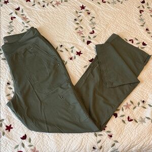 Healing Hands Women's Olive Green Straight Leg Pants